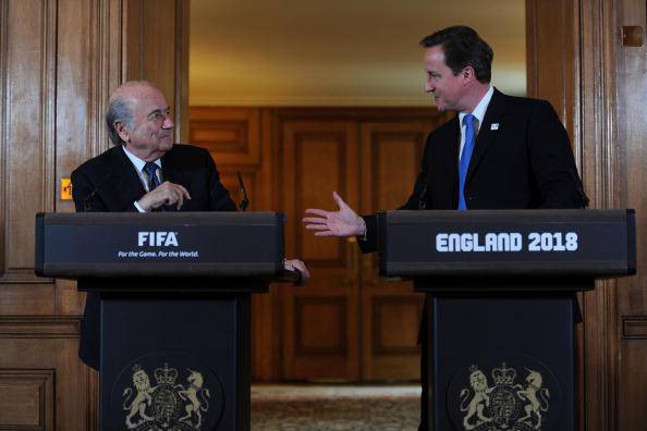 Sepp Blatter Meets With David Cameron And Members Of England 2018 Bid Team