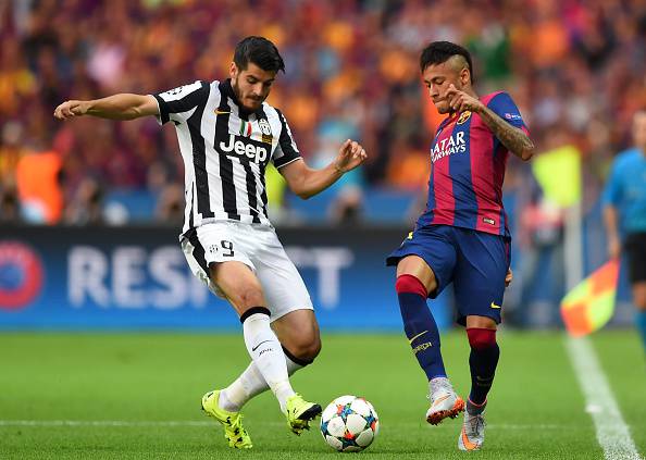 during the UEFA Champions League Final between Juventus and FC Barcelona at Olympiastadion on June 6, 2015 in Berlin, Germany.