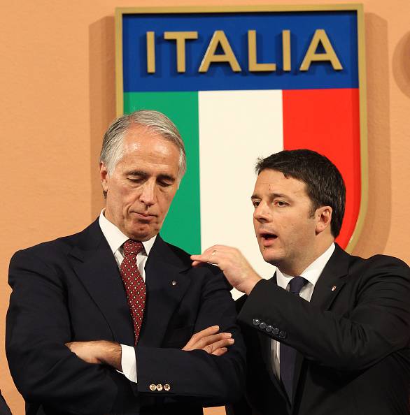 Matteo Renzi e Giovanni Malagò, sostengono la candidatura di Roma 2024