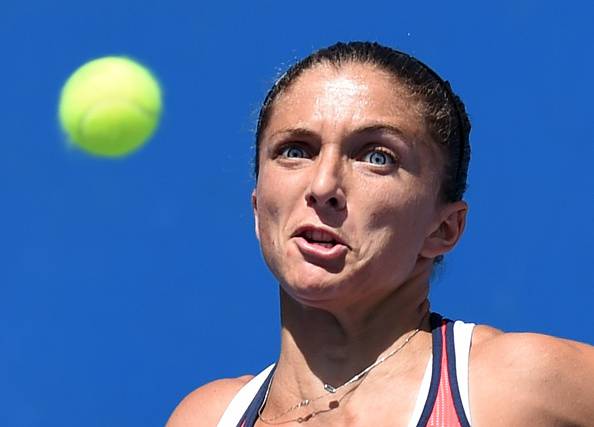 Sara Errani, impegnata all'Australian Open