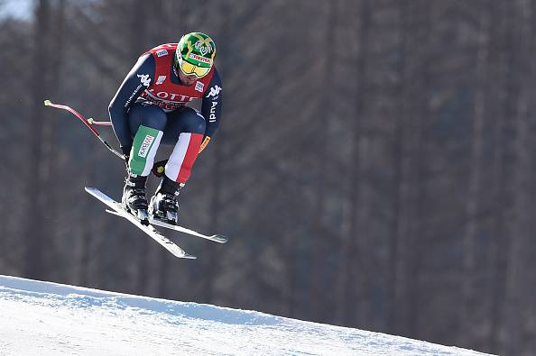JEONGSEON, SOUTH KOREA - JANUARY 06: (FRANCE OUT) Dominik Paris of Italy competes during the Audi FIS Alpine Ski World Cup Men's Downhill on January 06, 2016 in Jeongseon, South Korea. (Photo by Alain Grosclaude/Agence Zoom/Getty Images)