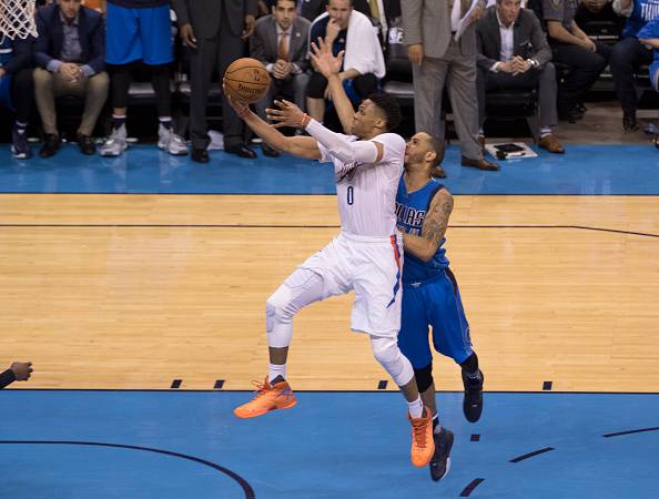 Russell Westbrook e Devin Harris (getty images) SN.eu