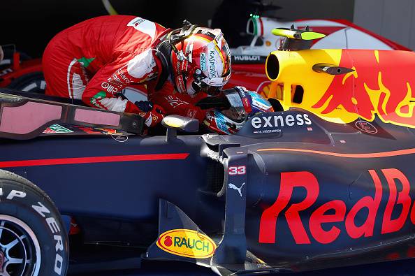 Vettel e Verstappen (getty images)