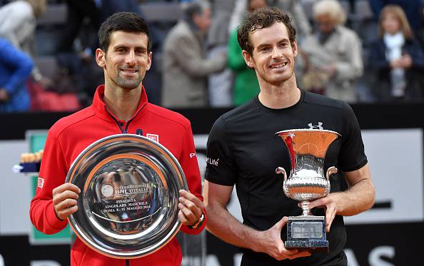Novak Djokovic e Andy Murray (getty images) SN.eu