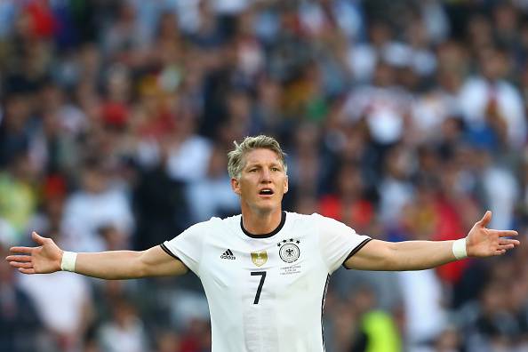 Bastian Schweinsteiger, bandiera della Germania. Qui a Euro 2016 