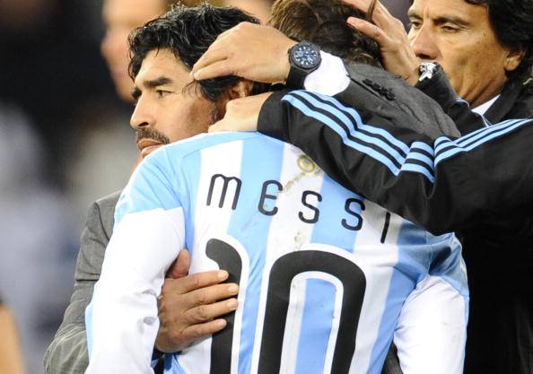 Maradona e Messi 