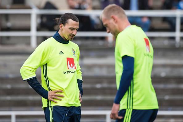 Ibrahimovic e Guidetti (getty images)