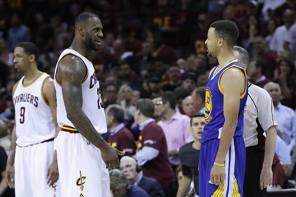 LeBron James & Stephen Curry (getty images)