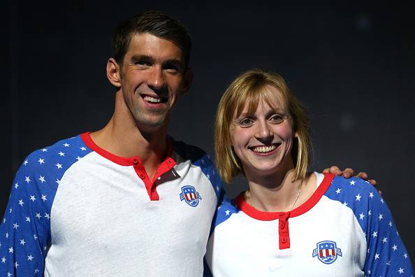 Michael Phelps e Katie Ledecky (getty images) SN.eu