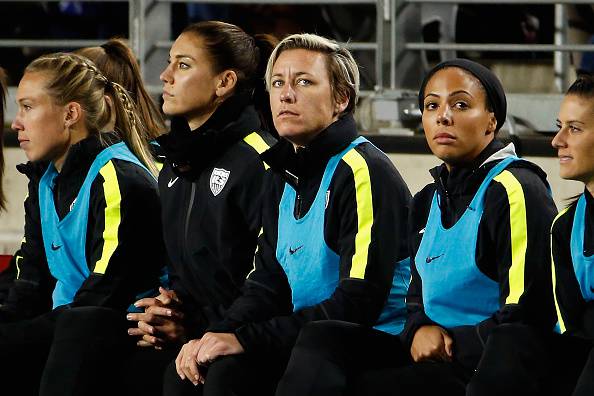 La nazionale femminile di calcio. Saranno protagoniste a Rio 2016