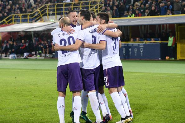 La gioia della Fiorentina dopo il rigore di Kalinic (getty images) SN.eu