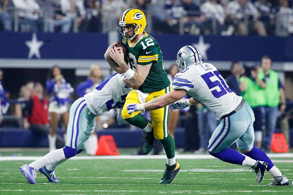 Aaron Rodgers Dallas Cowboys - Green Bay Packers playoff NFL