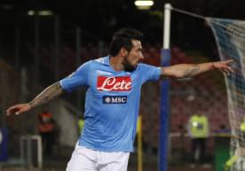 SSC Napoli's Argentinian forward Ezequiel Lavezzi