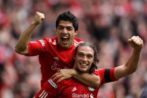 Suarez carroll Liverpool v Everton - FA Cup Semi Final