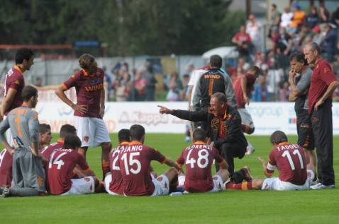 Zeman durante il ritiro con la Roma nel 2012