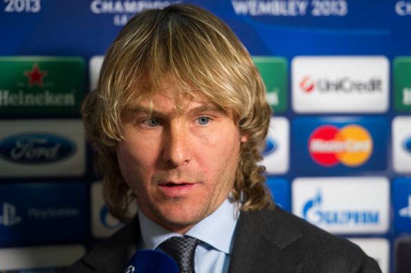 Nedved nel pre partita di Juventus-Frosinone