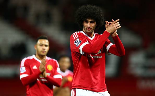 Marouane Fellaini, centrocampista del Manchester United