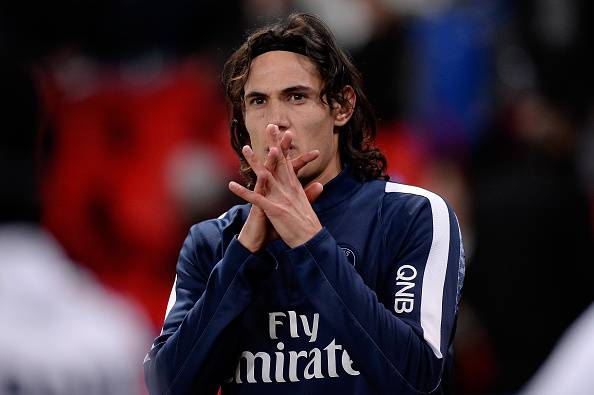 Edinson Cavani, attaccante del PSG,