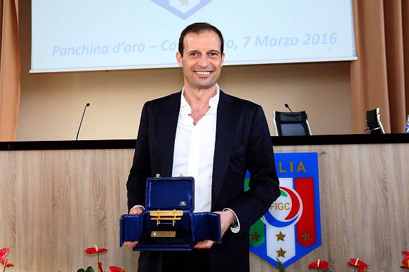 Massimiliano Allegri premiato miglior tecnico ai Gazzetta Awards