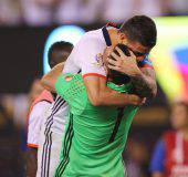 James Rodriguez e David Ospina della Colombia, protagonisti della Copa America
