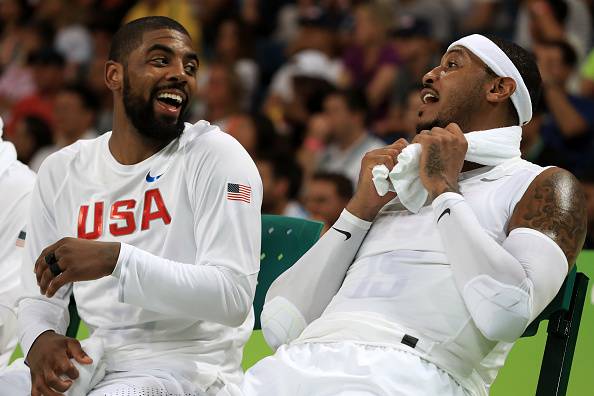 Kyrie Irving e Carmelo Anthony, stelle di Team USA a Rio 2016