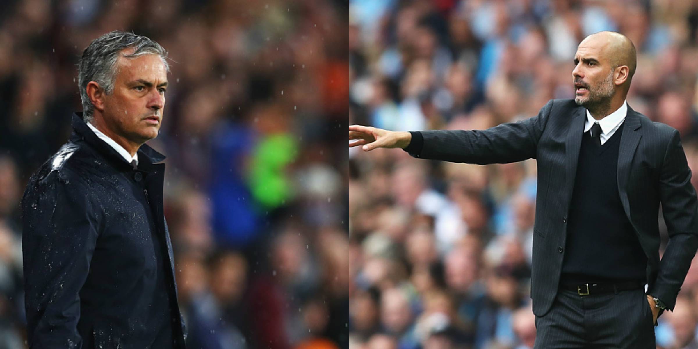 Josè Mourinho e Pep Guardiola, protagonisti in Premier League