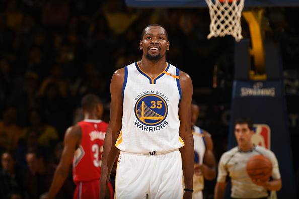 Kevin Durant, stella NBA. Gioca nei Golden State Warriors