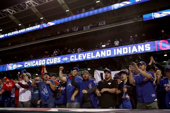 MLB Cleveland Indians v Chicago Cubs
