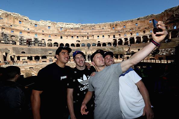 Rugby, gli All Blacks in visita a Roma