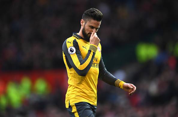 Olivier Giroud, attaccante dell'Arsenal Premier League