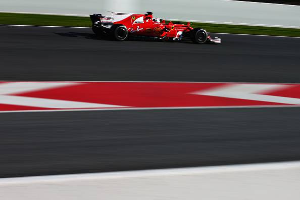Sebastian Vettel formula 1 test barcellona