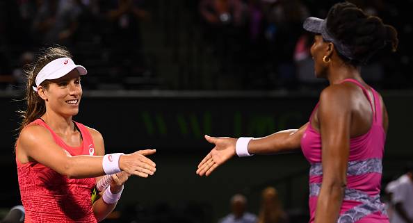 Johanna Konta e Venus Williams WTA Miami
