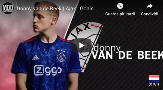 Van de Beek dell’Ajax obiettivo in gennaio