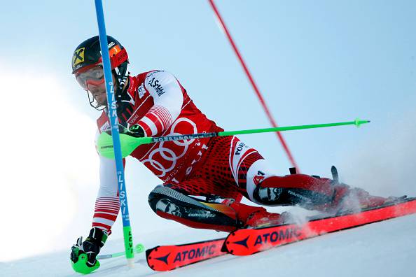 Marcel Hirscher primo nello slalom Val d'Isere