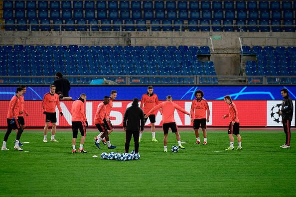 Real Madrid allenamento Stadio Olimpico