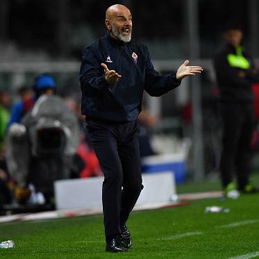 Stefano Pioli prima di Fiorentina Roma