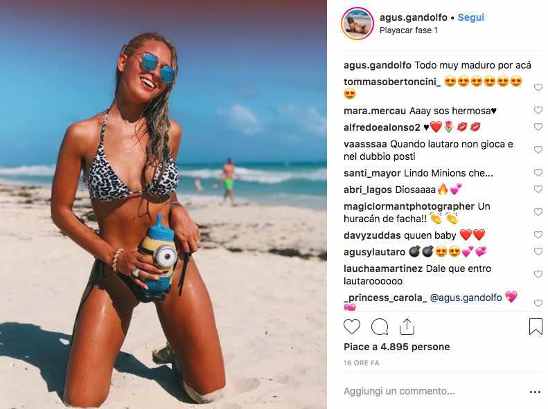 Augustina Gandolfo su Instagram