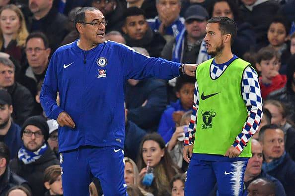 Sarri contento di Hazard falso nove