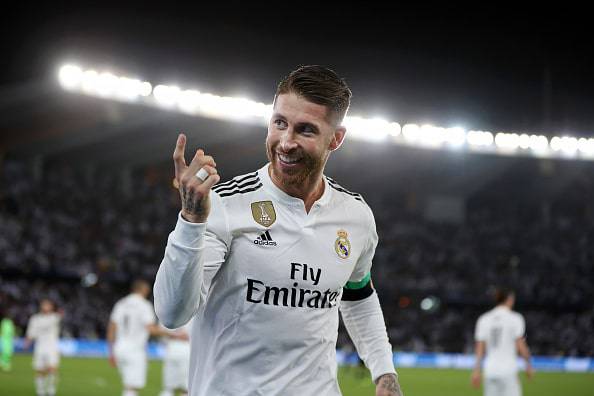 Sergio Ramos in gol nella finale del Mondiale per Club