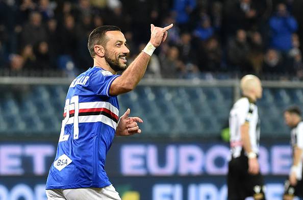 Fabio Quagliarella un goal e un assist nel derby vinto