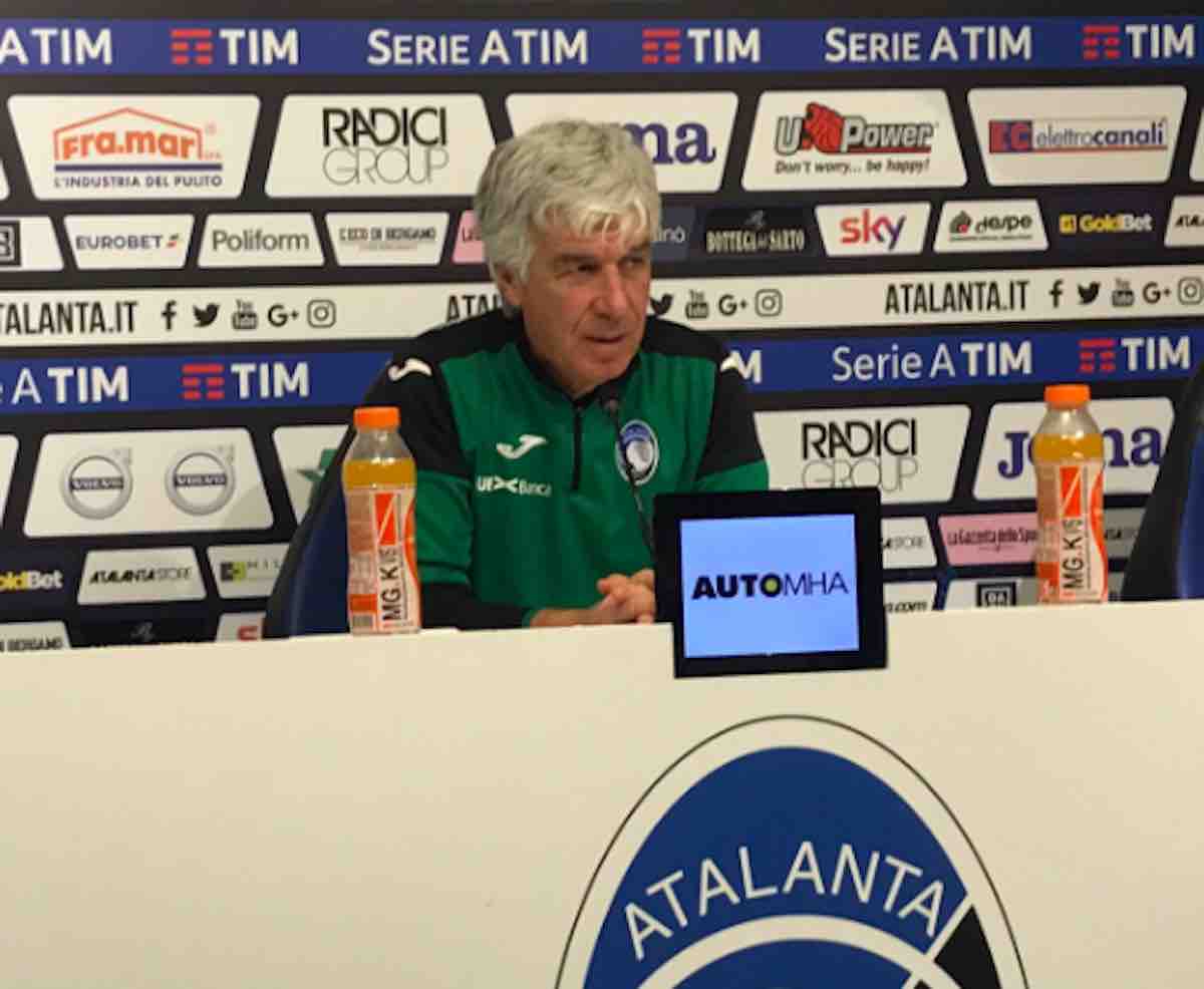 Gian Piero Gasperini in conferenza stampa prima del match contro il Torino.