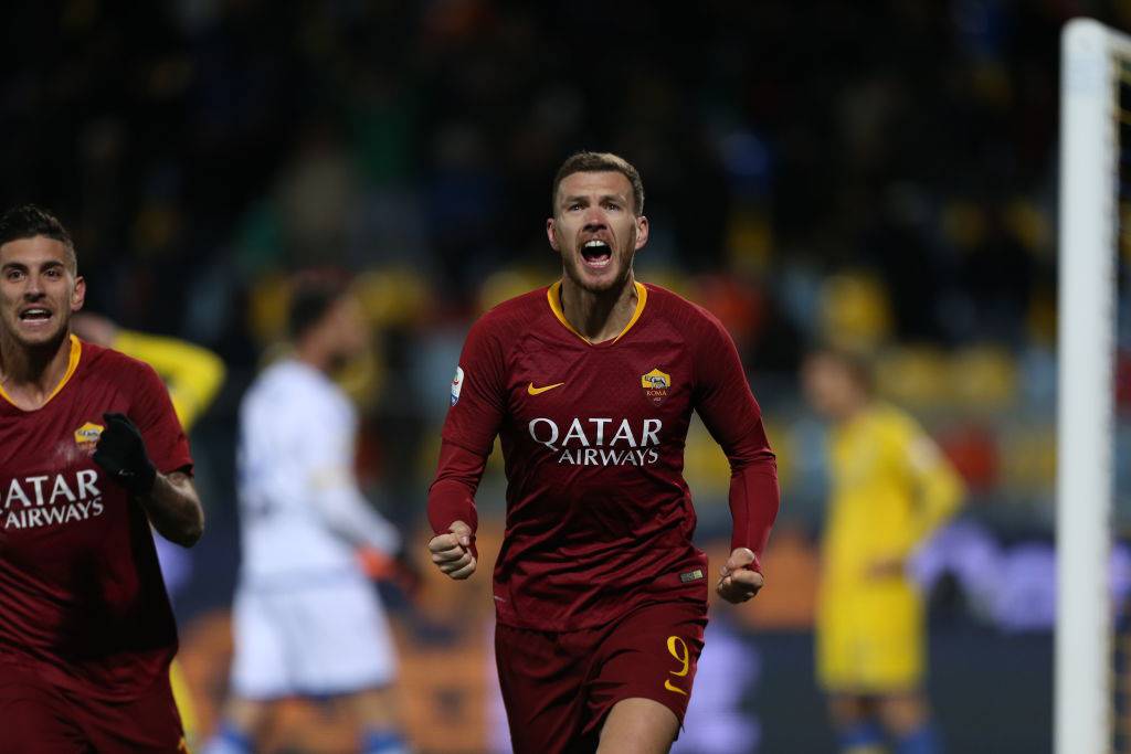 Dzeko corre verso il settore ospiti