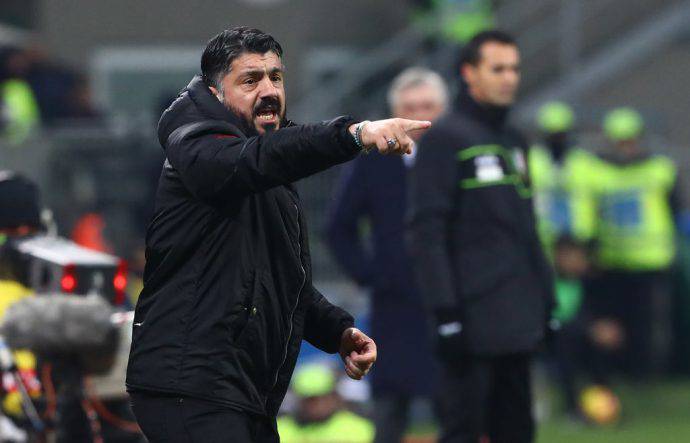 Gattuso Milan vigilia sfida contro la Roma