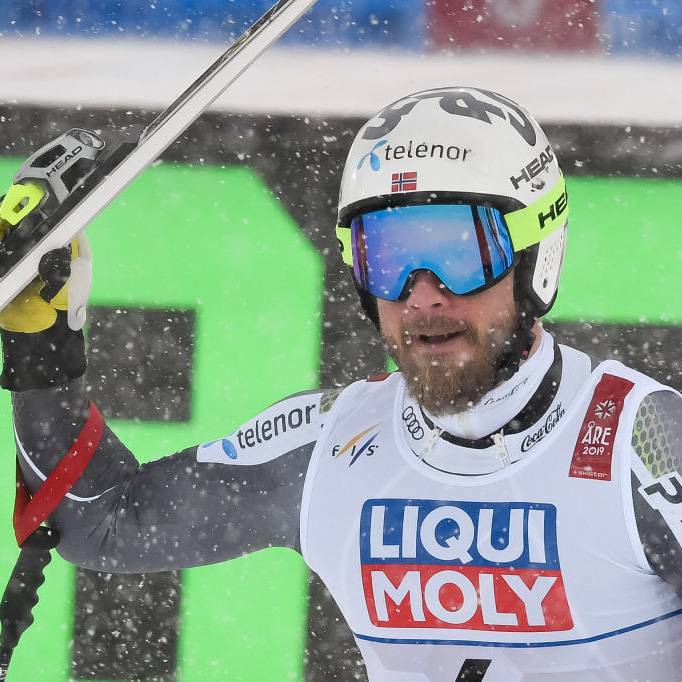 Kjetil Jansrud vincitore della gara di Coppa del Mondo ad Are2019