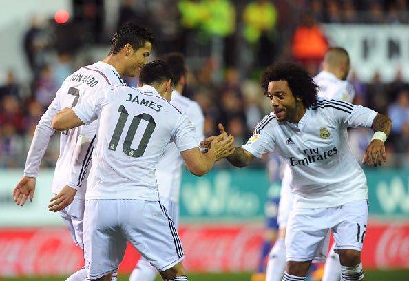 Ronaldo - Rodriguez e Marcelo ai tempi del Real Madrid