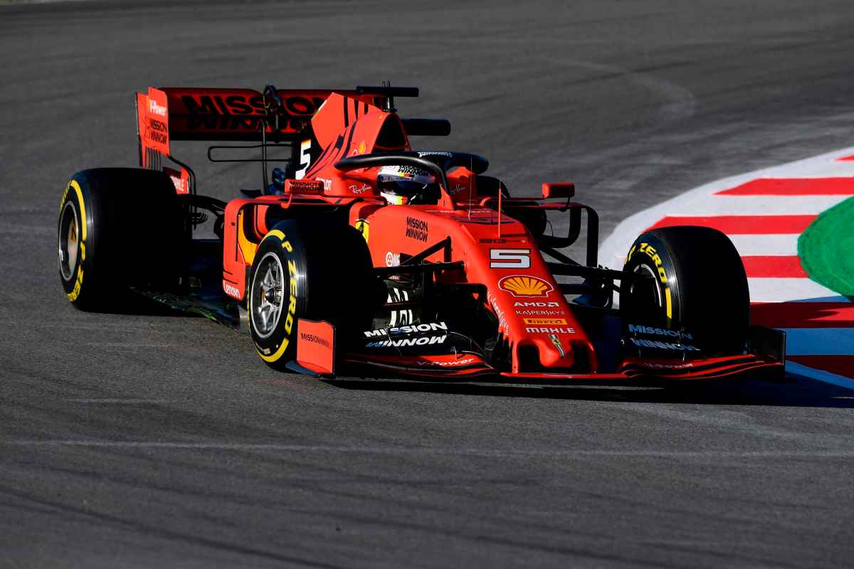 Vettel Ferrari F1 Formula 1 Test Barcellona Ferrari