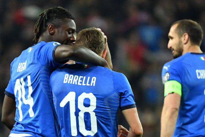 Barella e Kean, buona prova degli azzurri