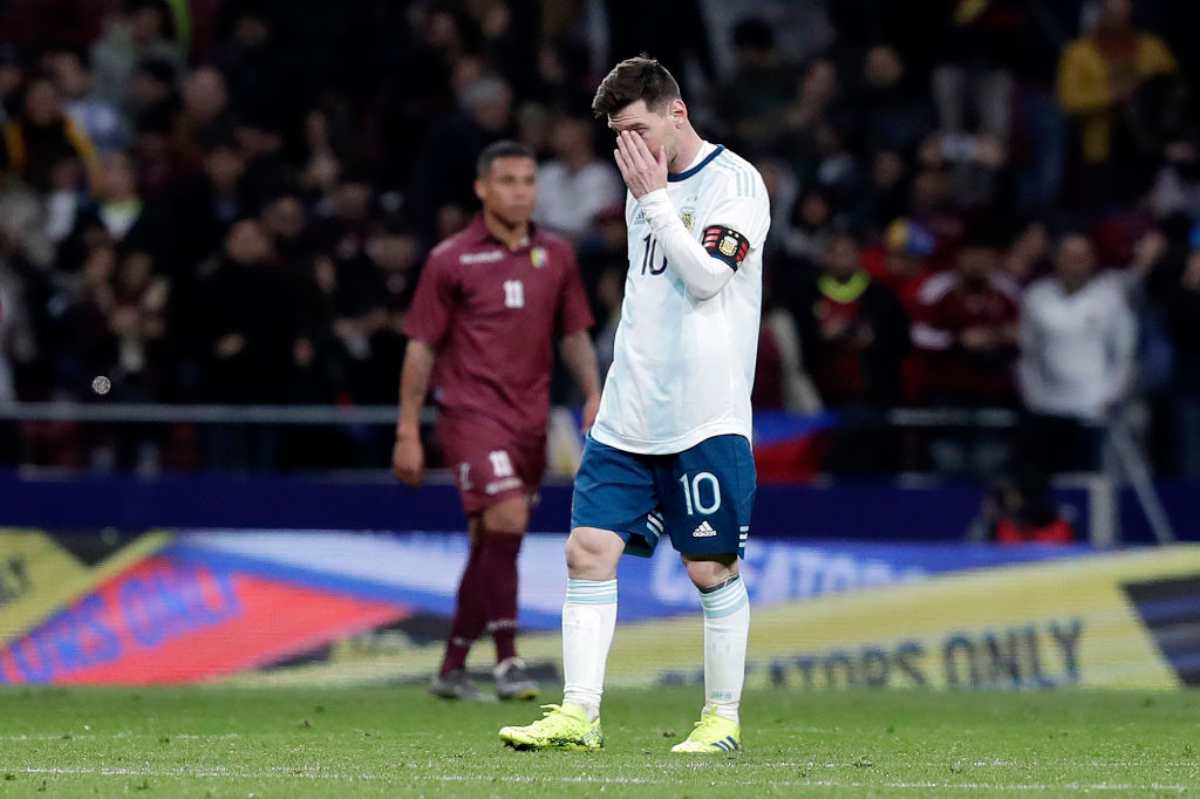 Lionel Messi Argentina problemi muscolari
