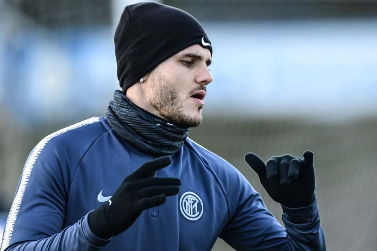 Mauro Icardi Inter lavoro a parte