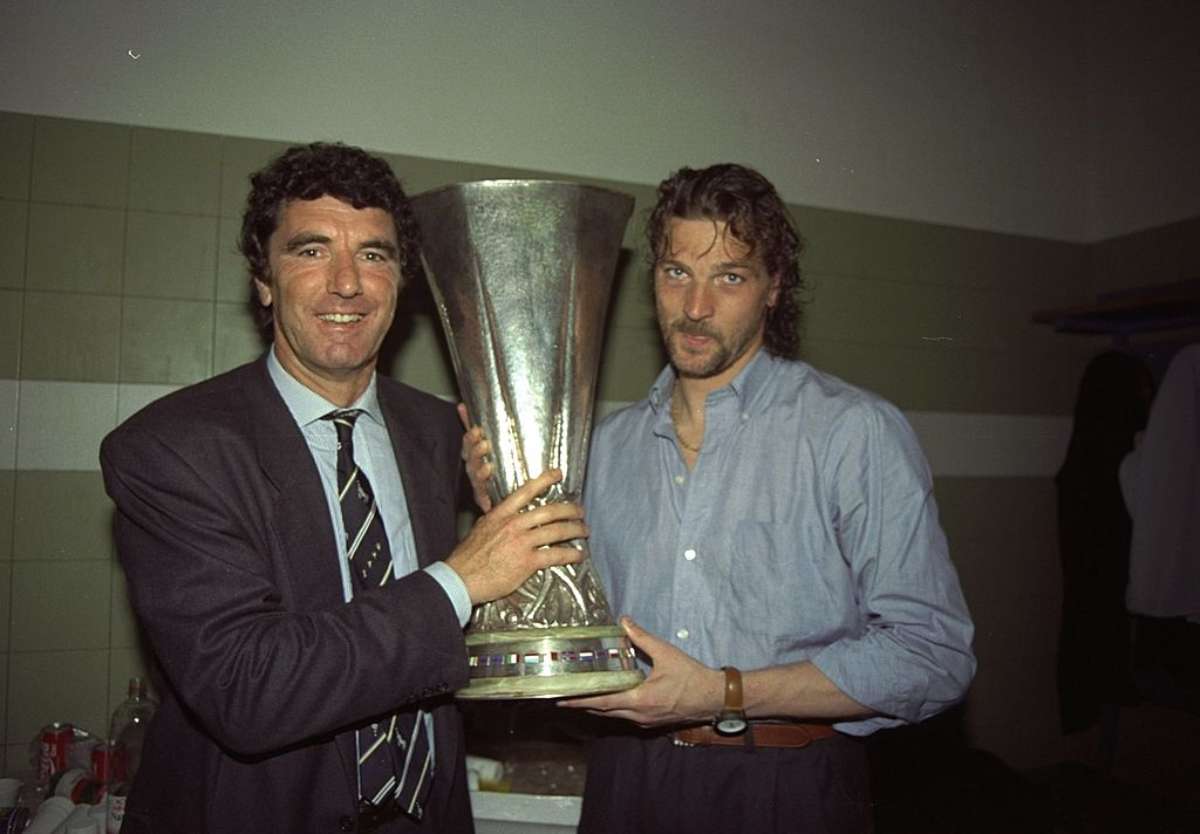 Stefano Tacconi con Dino Zoff